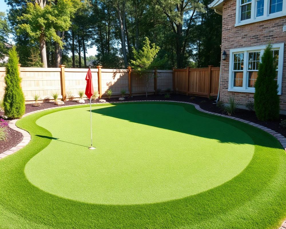Custom putting green